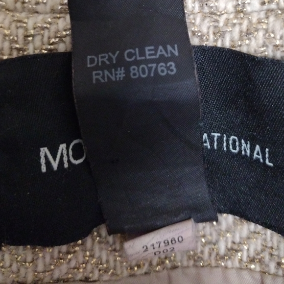 Moda International Beige With Gold Foil Coat - Picture 4 of 11